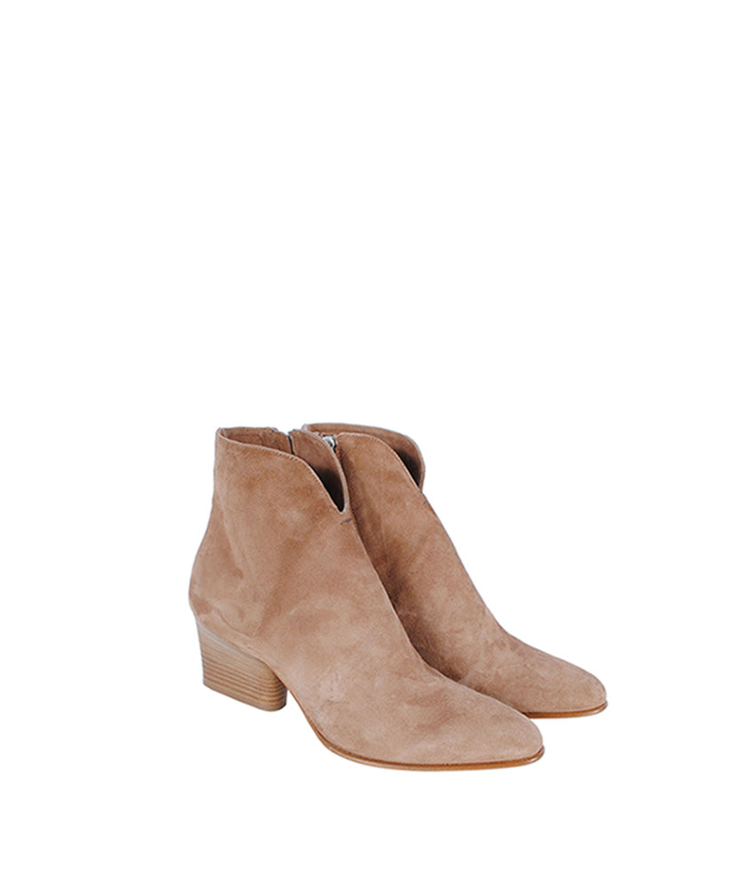 Stiefelette Cut Out | braun