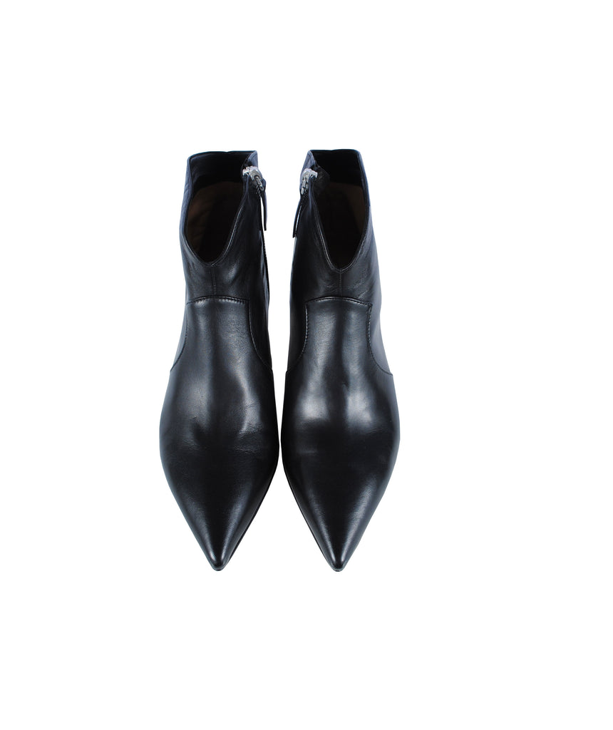 Stiefelette Kitten Heel | schwarz