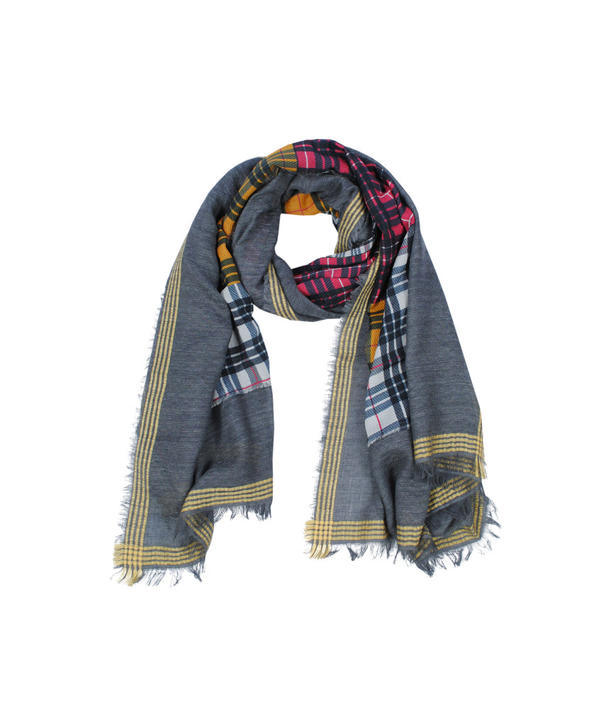 Schal Doublelayer | grau