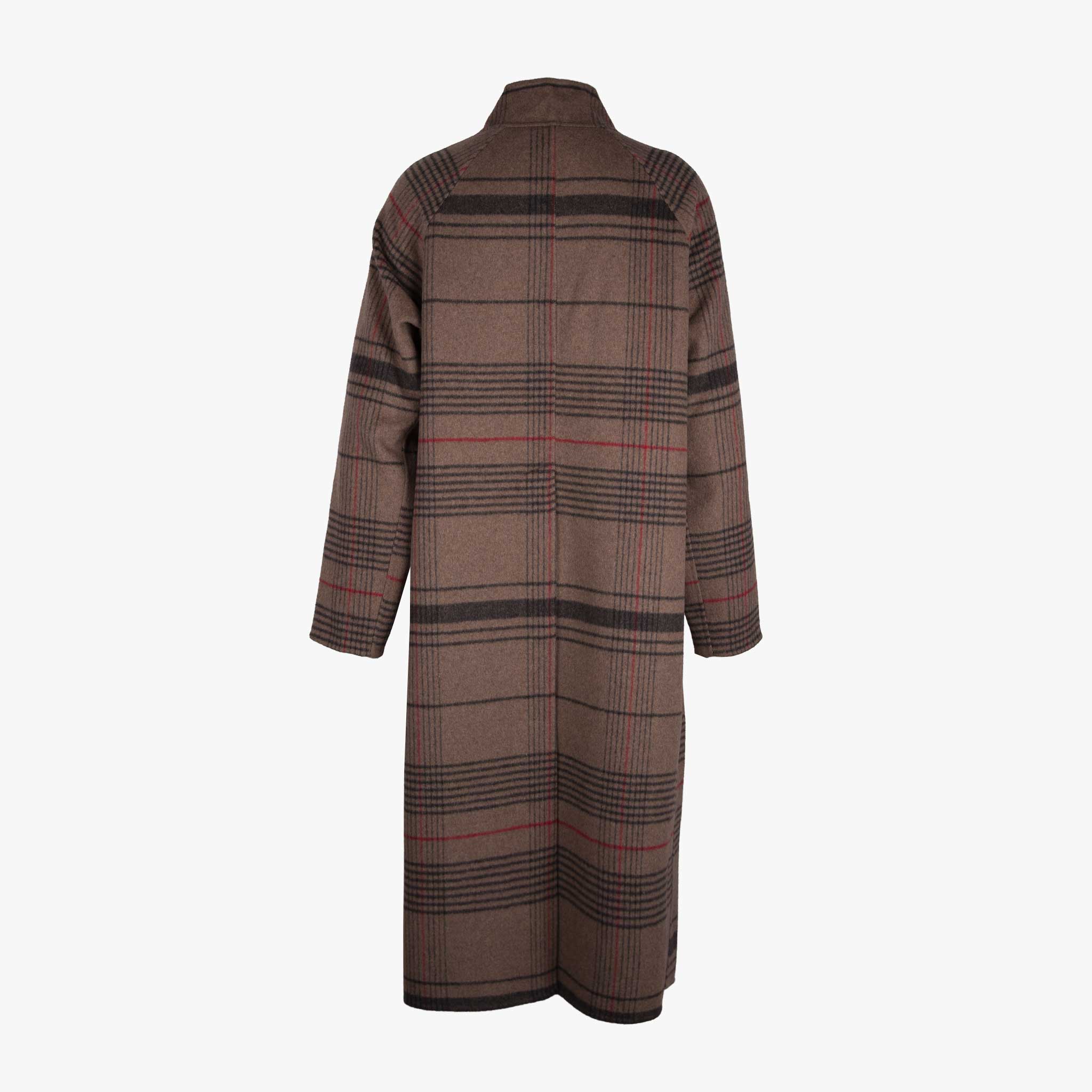 Pride to be Wollmantel Karo | taupe