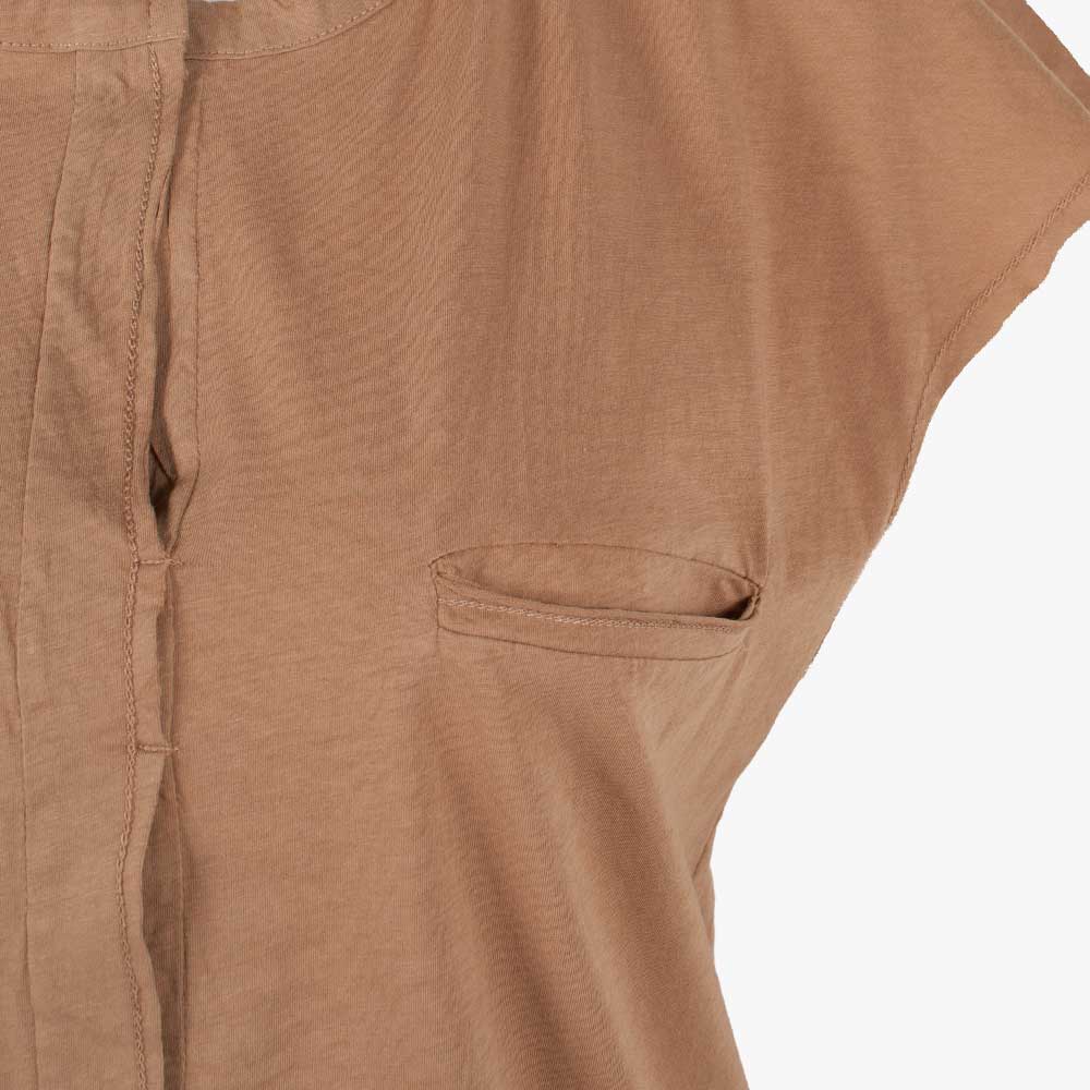 A-Shirt Blanca, Detail Tasche | braun