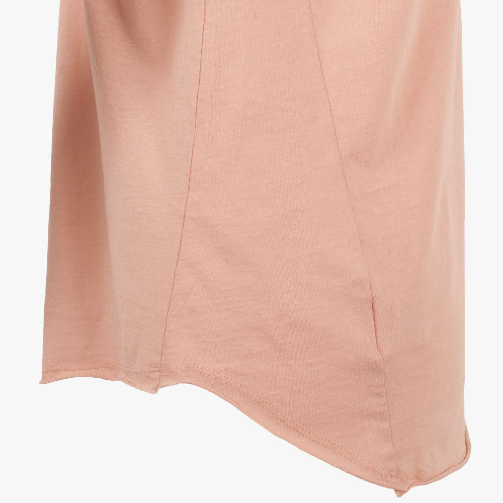 A-Shirt Blanca, Detail Saum | rose