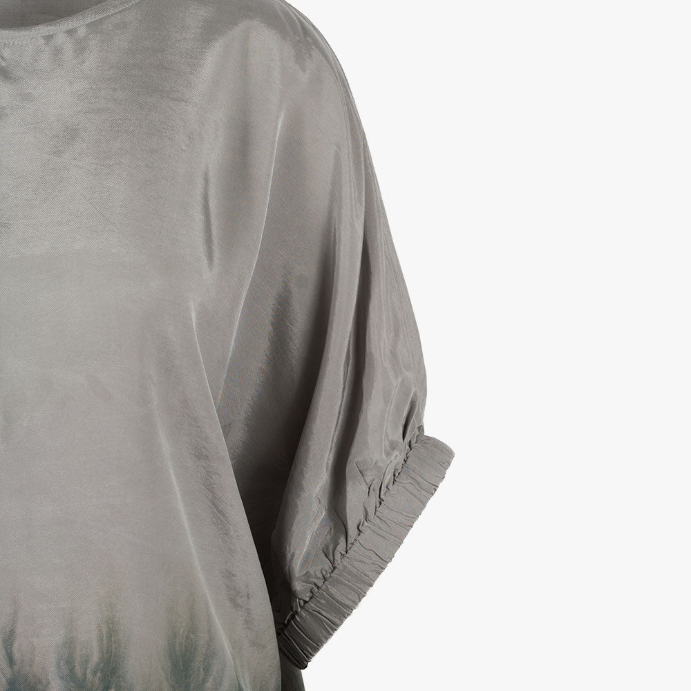 Bluse Saumbatik, Detail Arm | grau