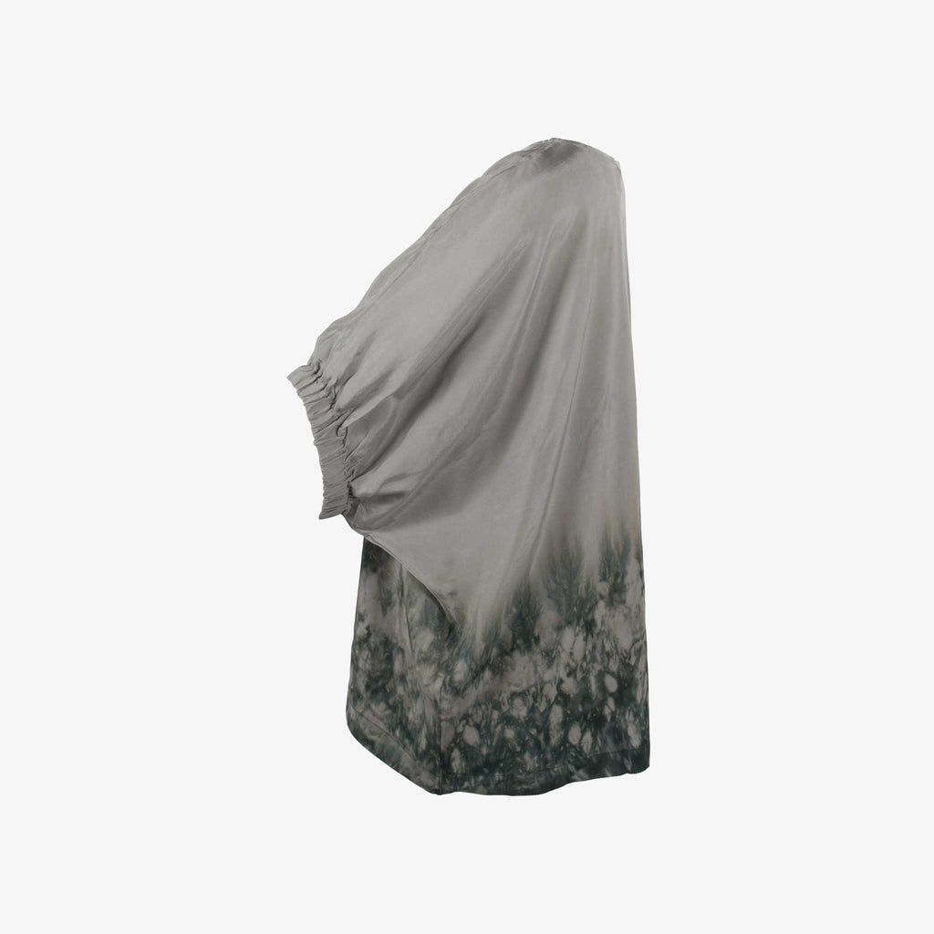 Bluse Saumbatik, Seitenansicht | grau