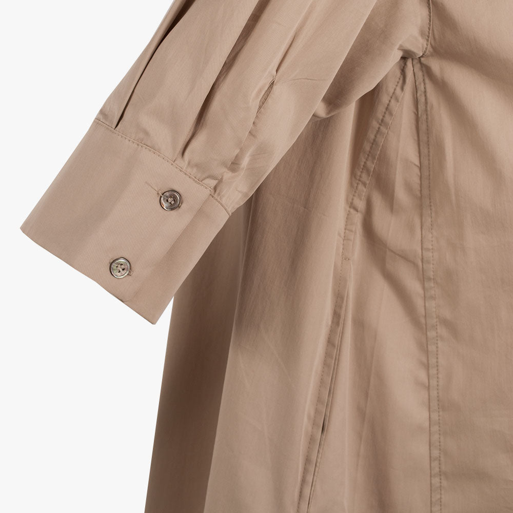 Hemdblusenkleid uni | sand