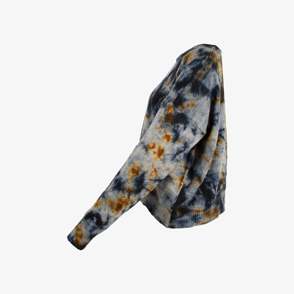 Rabens Saloner Pulli Batik Jasmin | navy