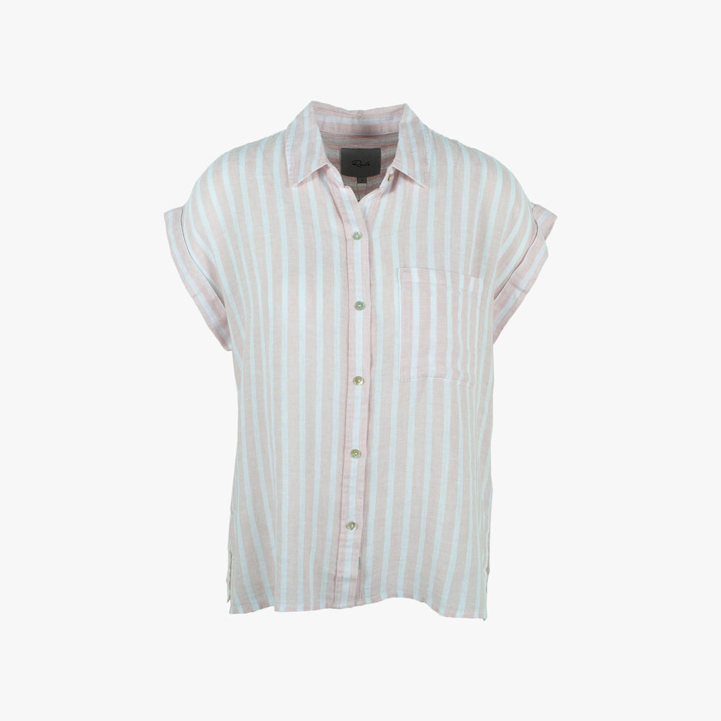 Bluse Stripes, Vorderansicht | rosa