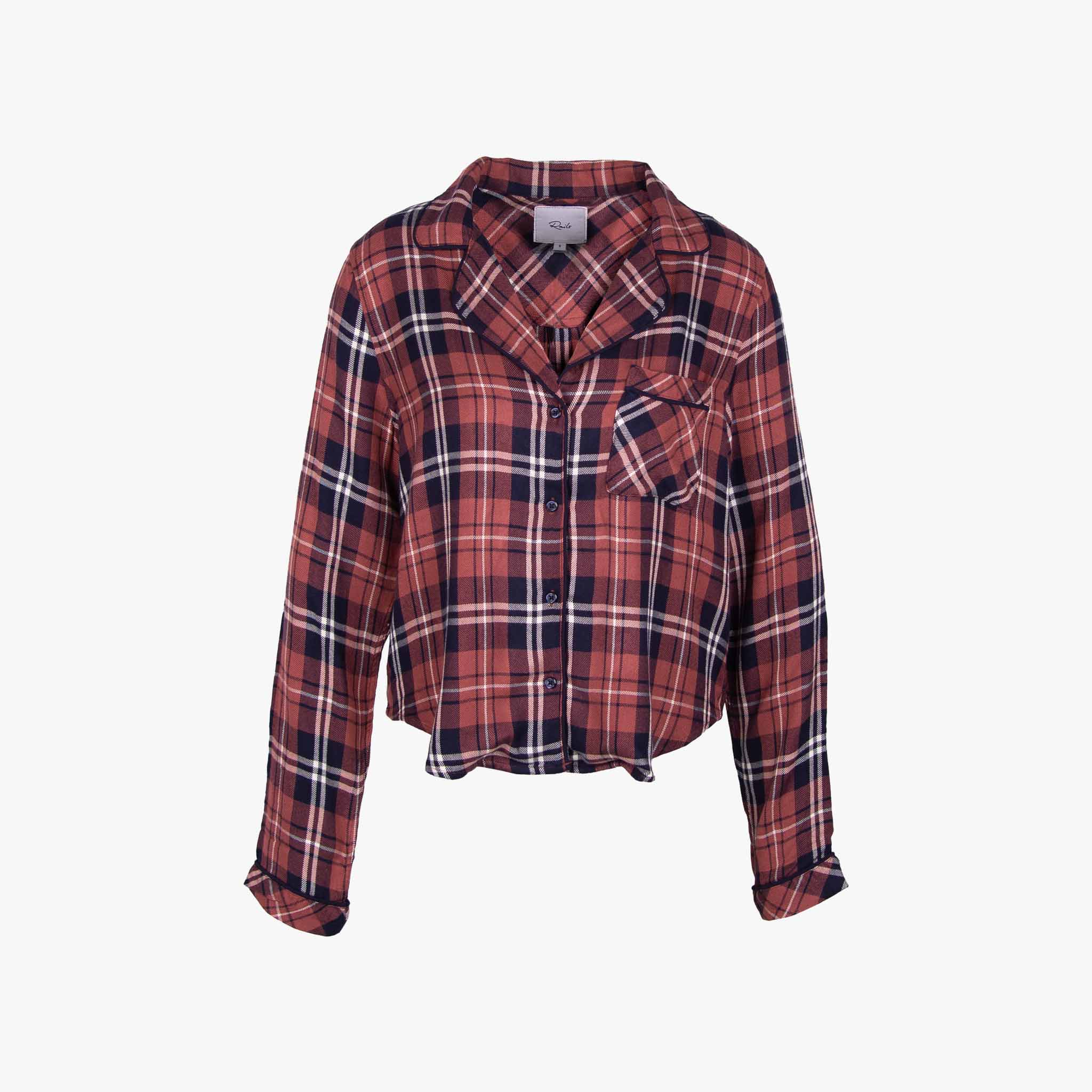 Rails Pyjama Karo kurz | mauve