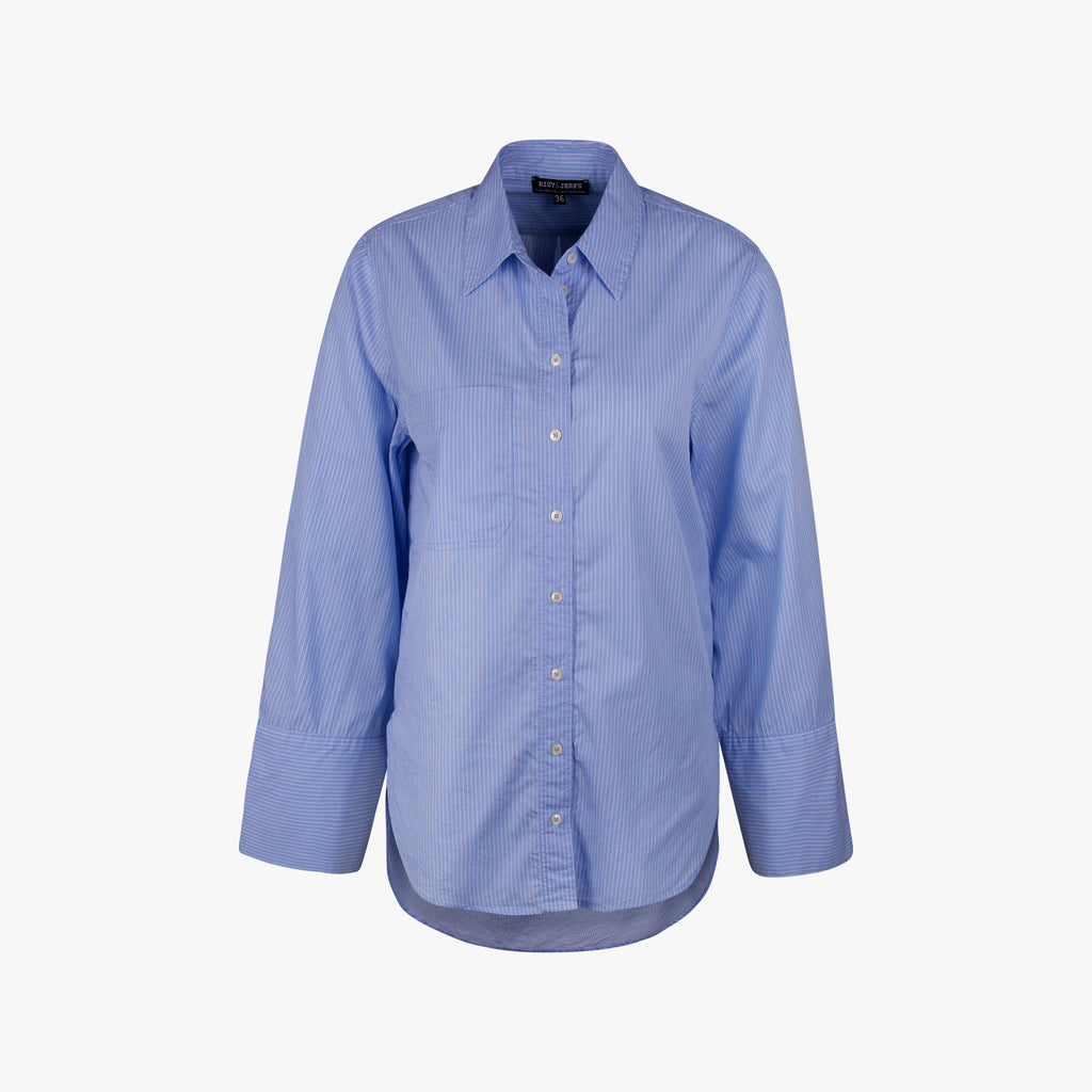 Risy & Jerfs Bluse Stripes | hellblau