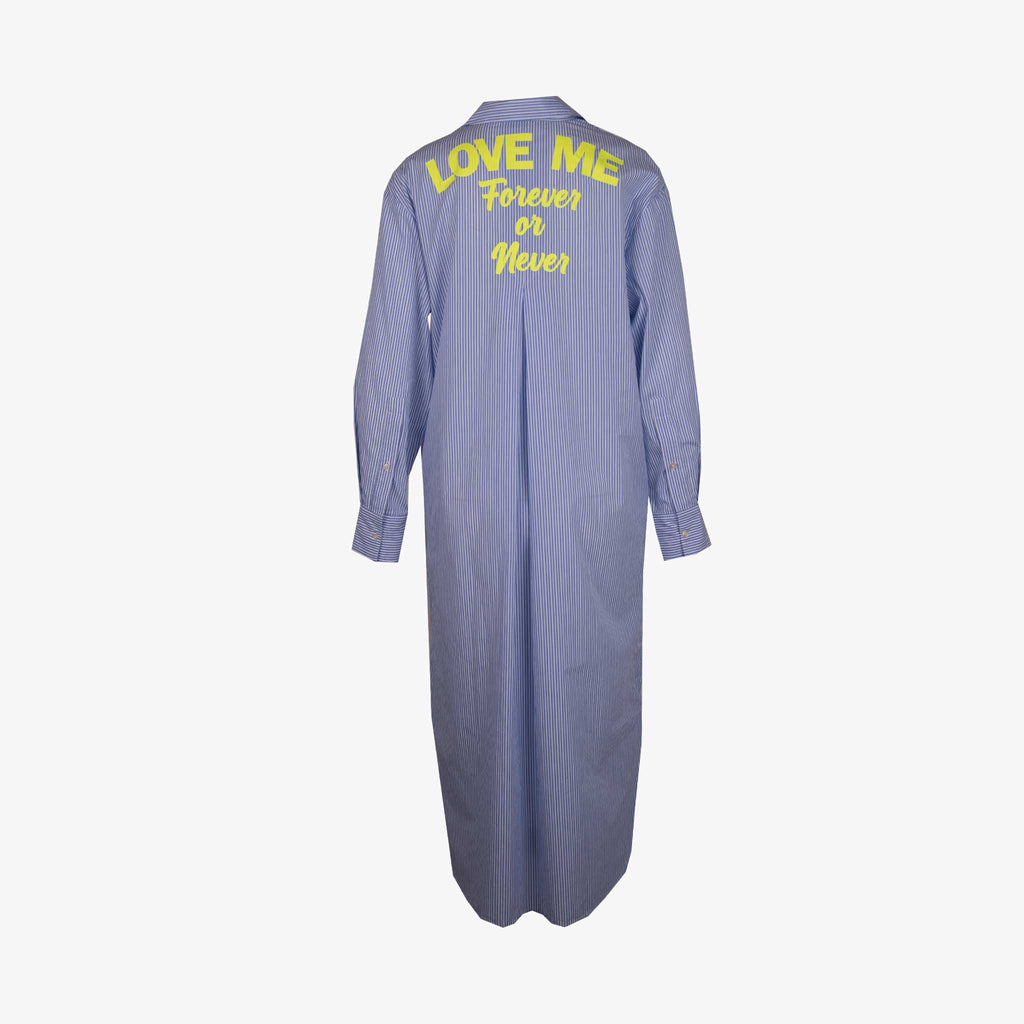 Risy Jerfs Maxikleid Streifen | weiß-blau