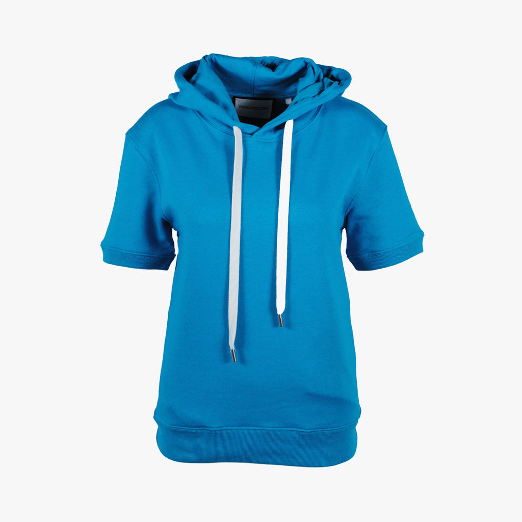 Hoody Halbarm | türkis
