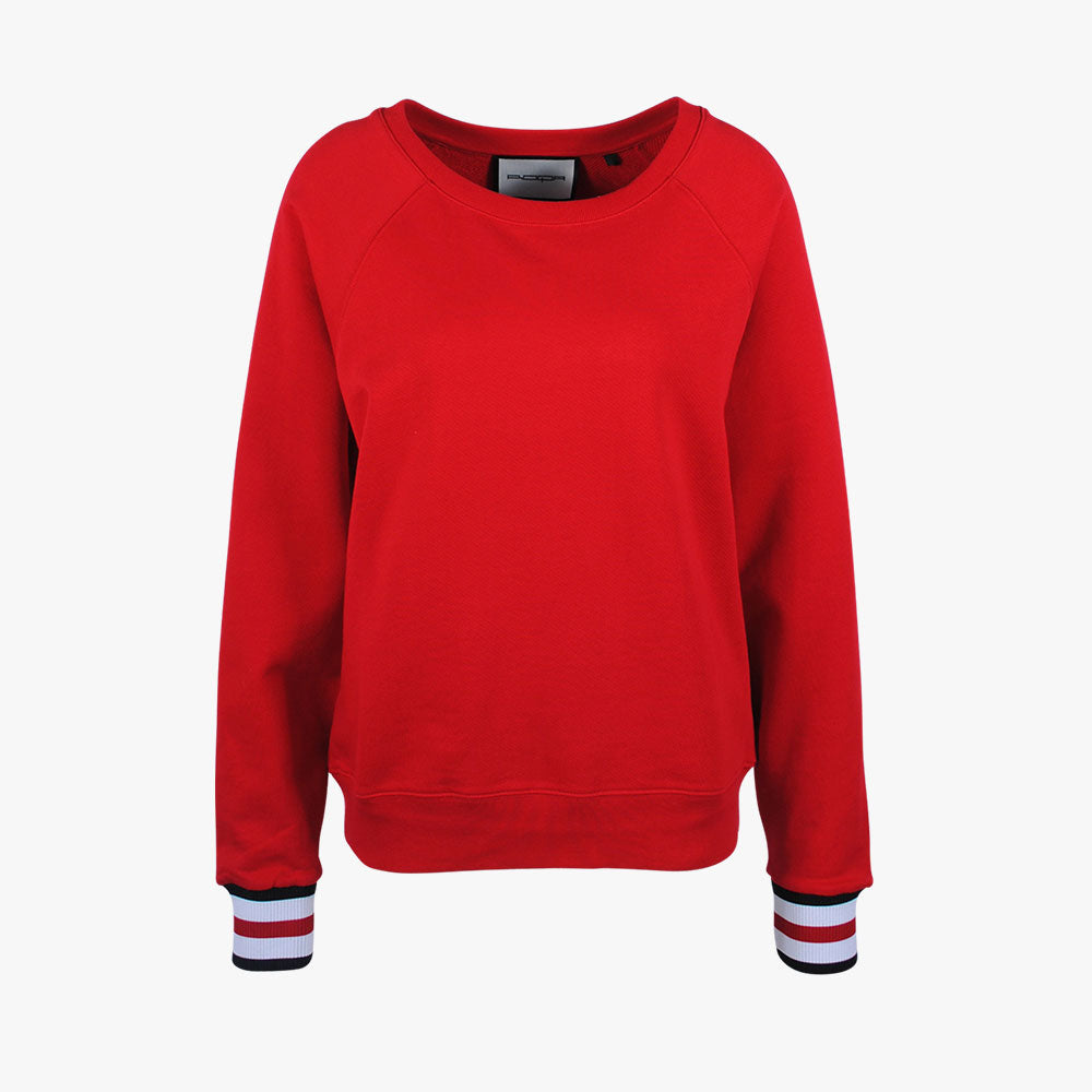 Sweater Streifenbund (red, XS) | red