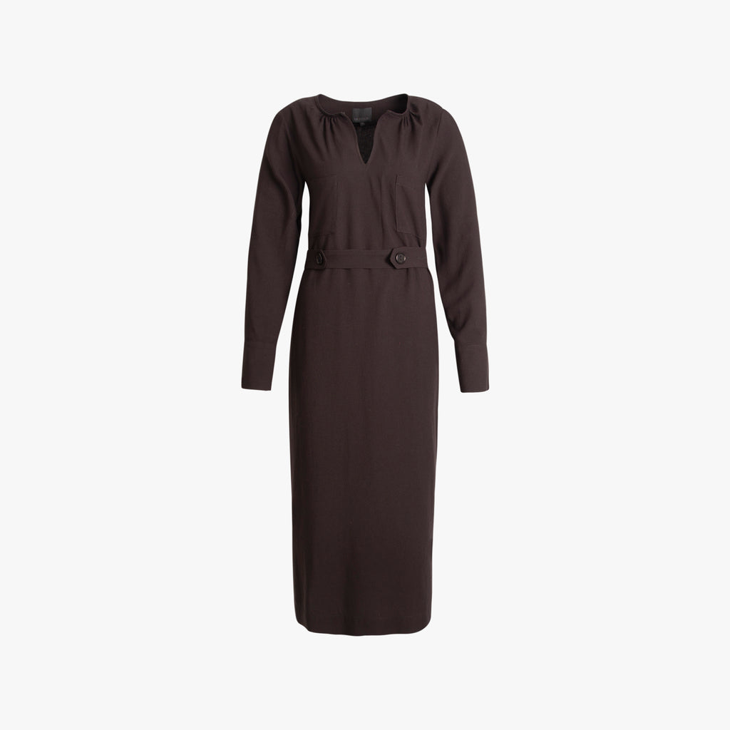 Kleid Gürtel | pflaume
