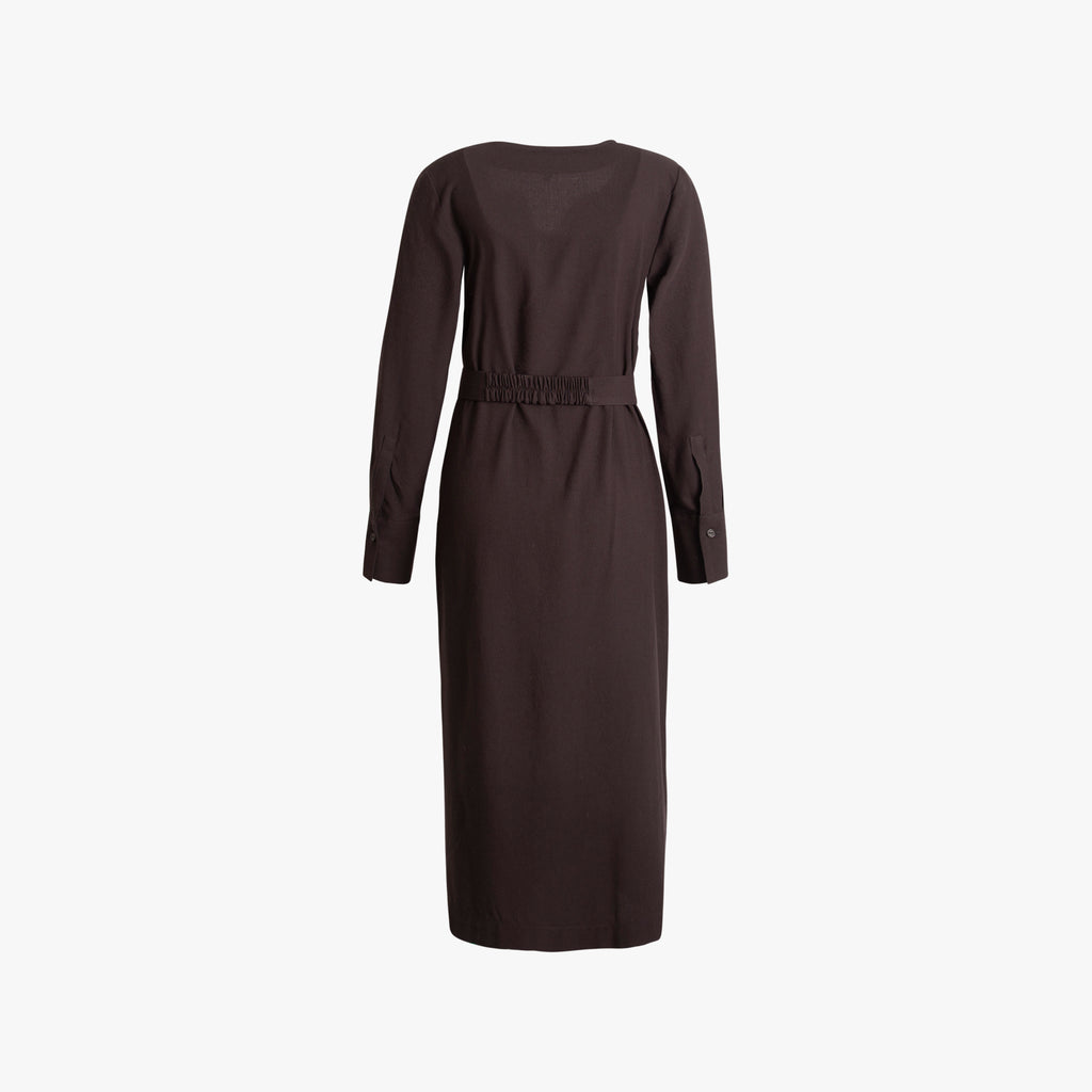 Kleid Gürtel | pflaume