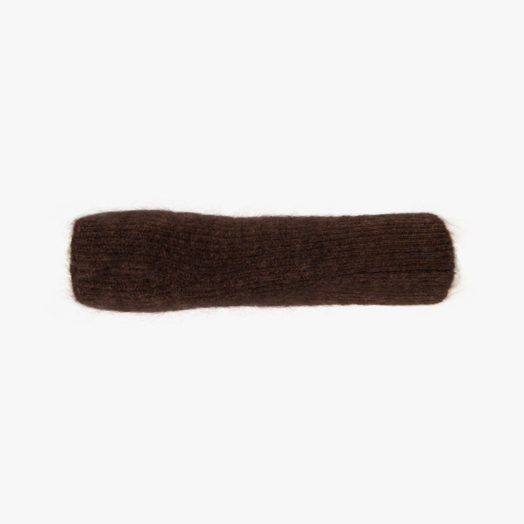 Handstulpe Mohairmix | dunkelbraun