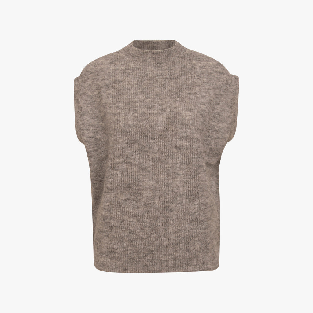 Pullunder oversized | graumelange