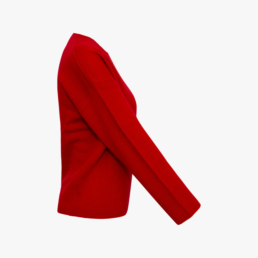 RH-Pullover uni | rot