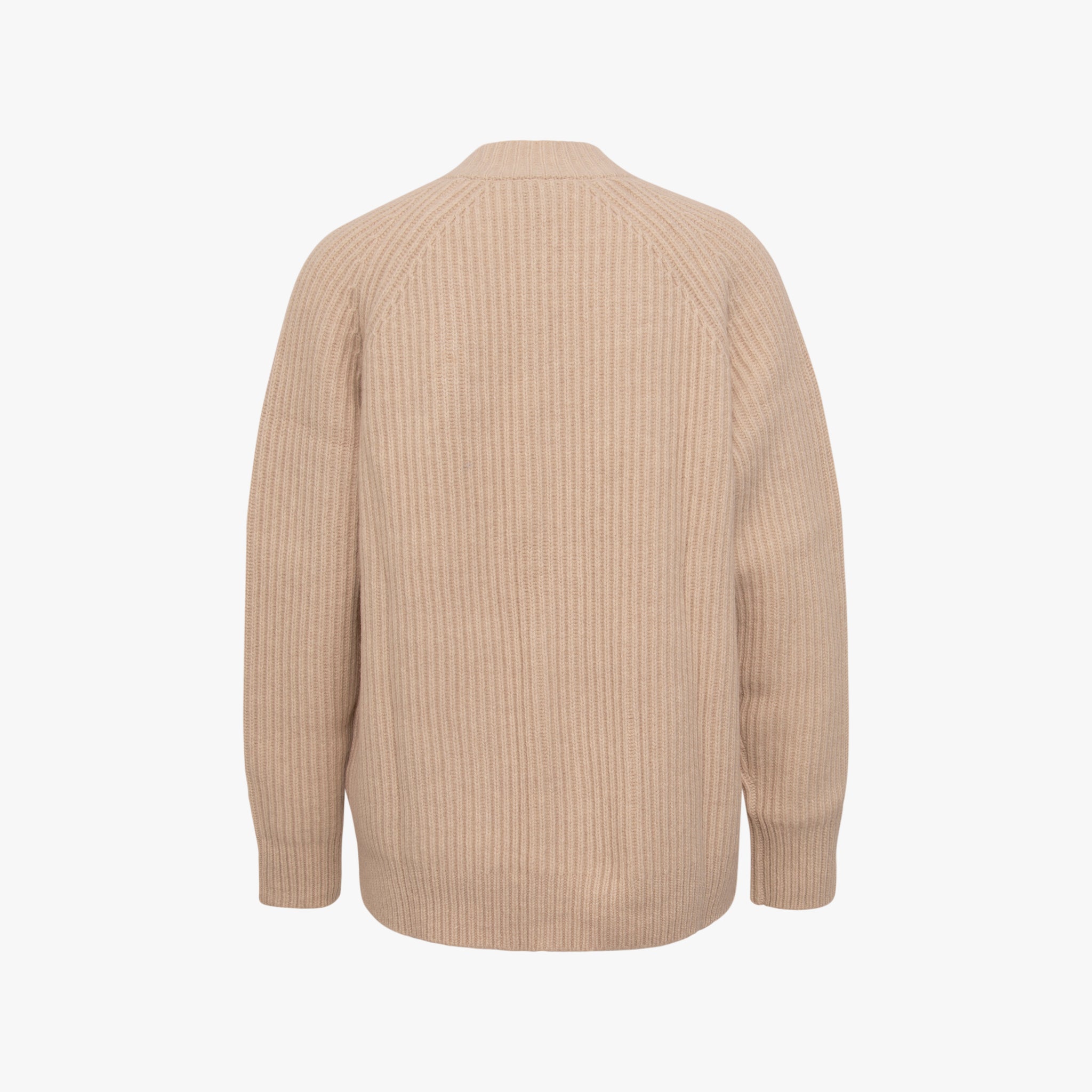 Strickjacke Zip | beige