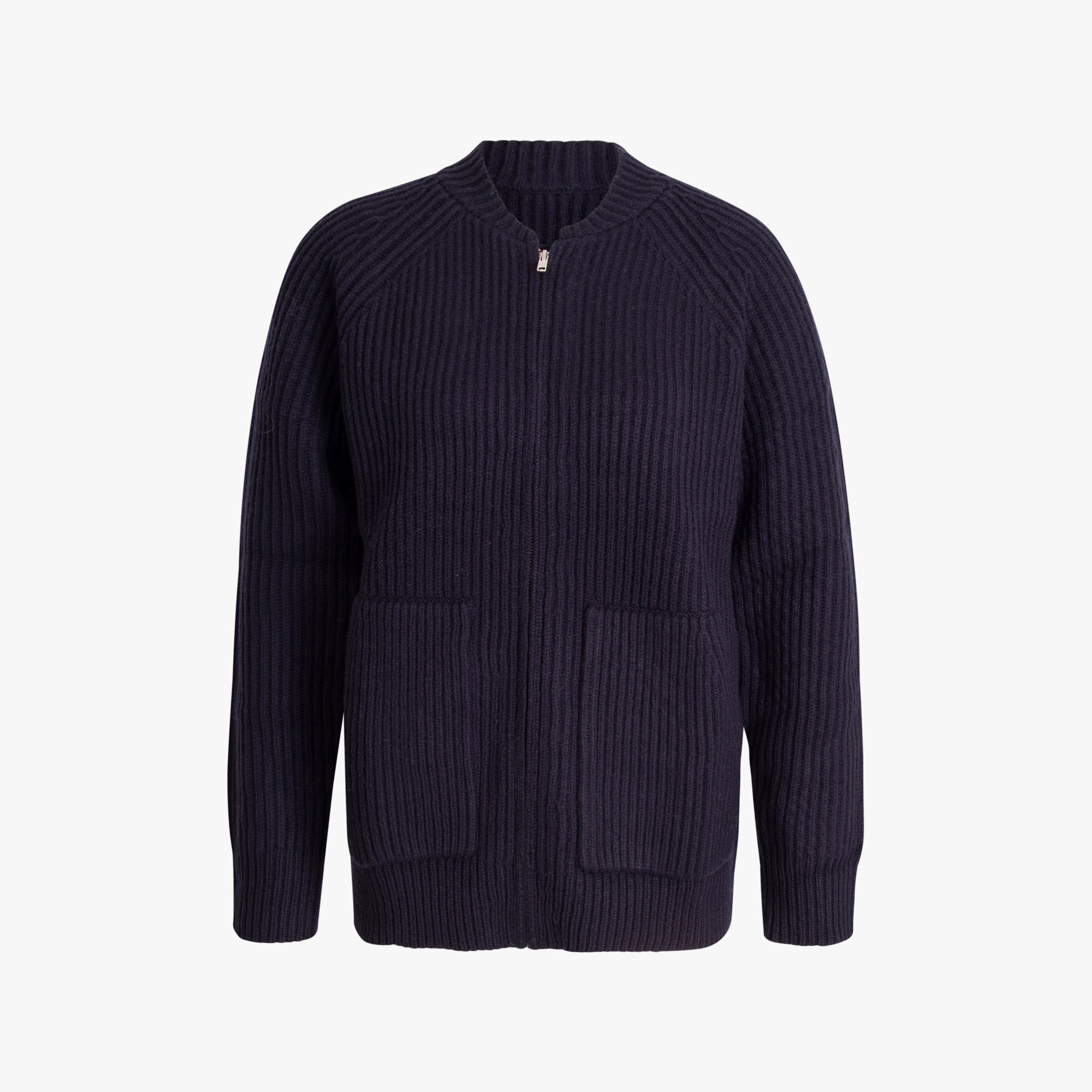 Strickjacke Zip | navy