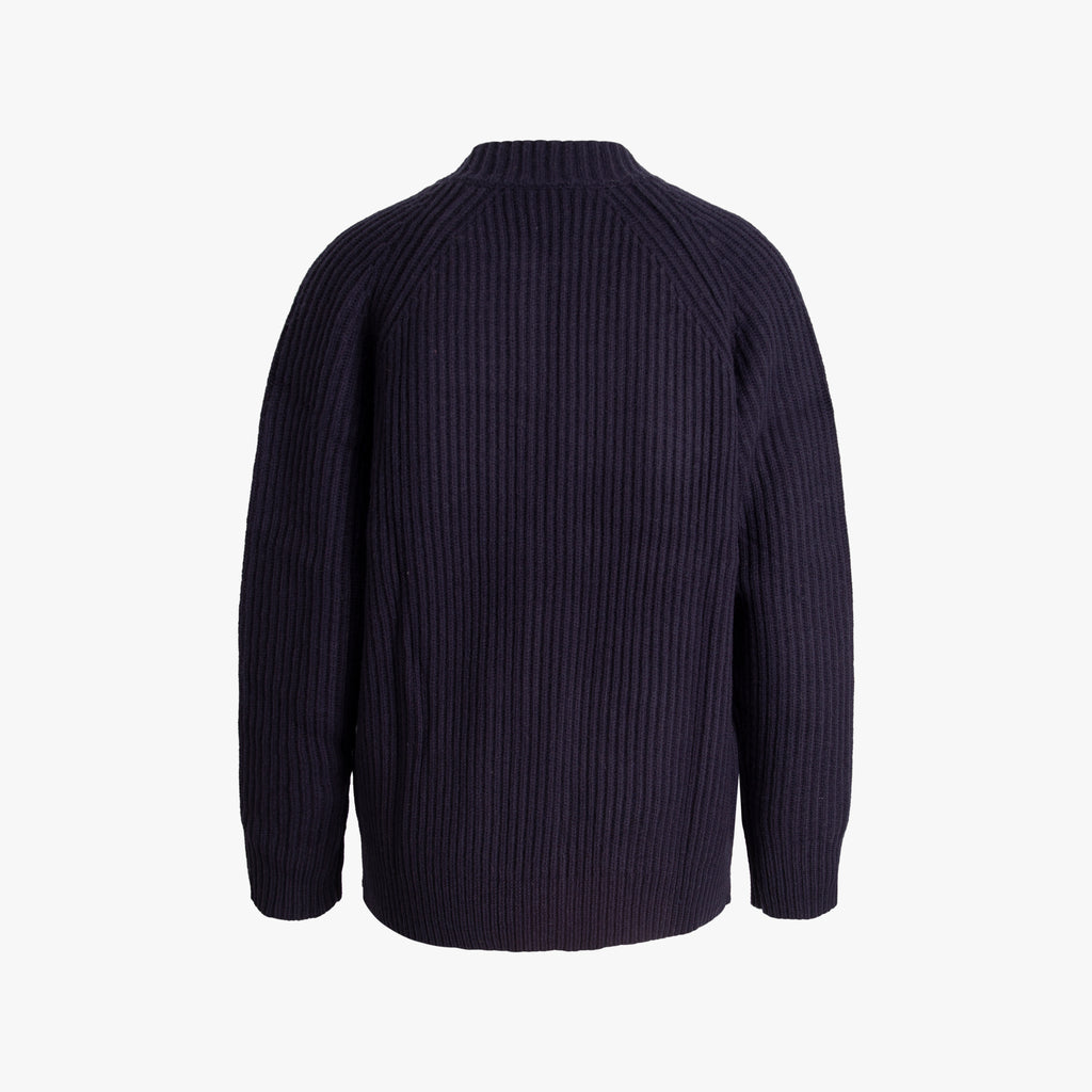 Strickjacke Zip | navy