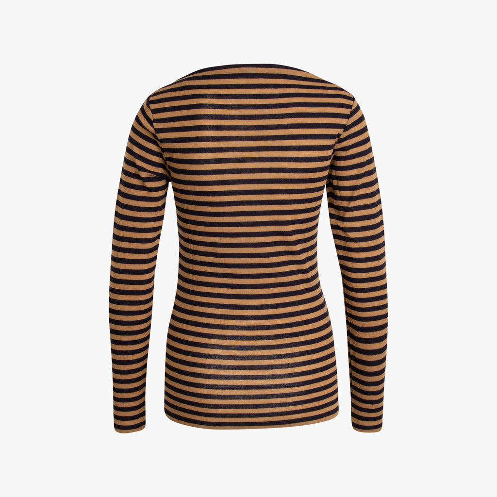 Pullover feinstrick stripes | marine