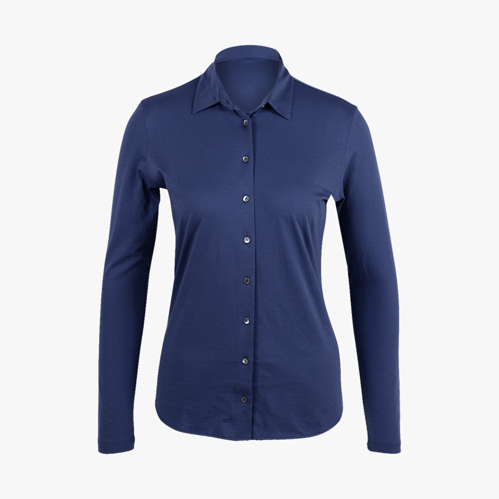 1/1 Jerseybluse Alma | blau