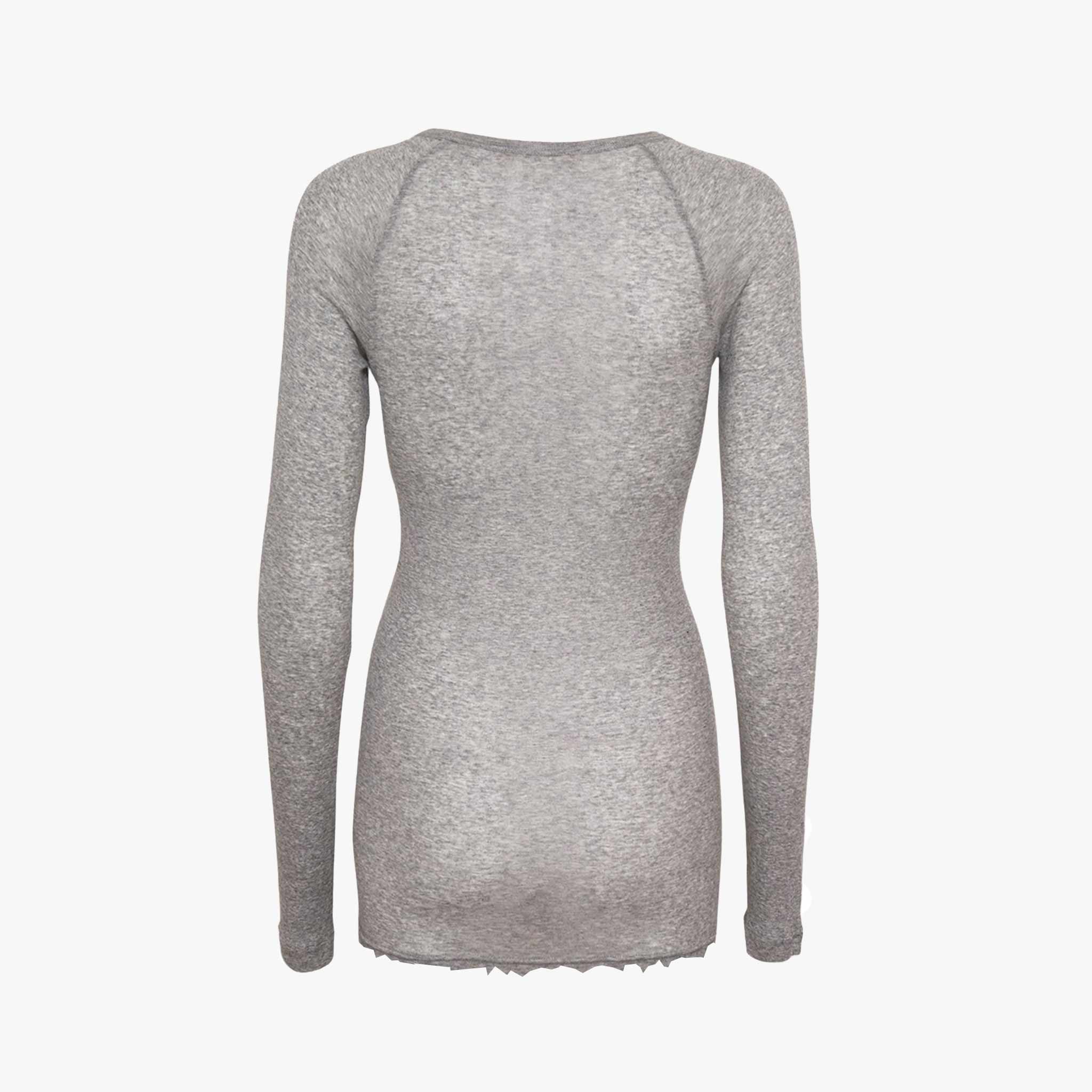 Seamless Basic Shirt Cotton Elvira | graumelange
