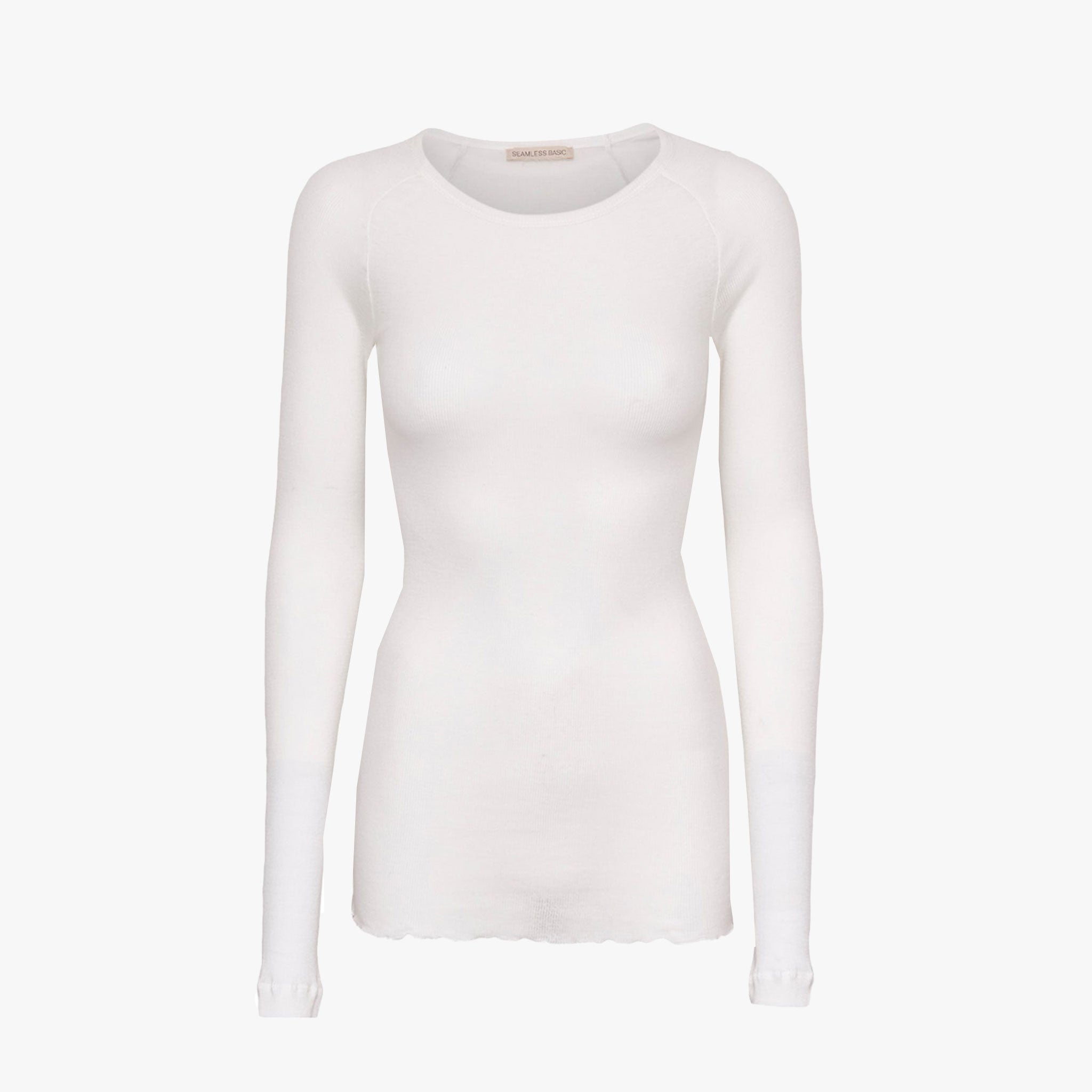 Seamless Basic Shirt Cotton Elvira | offwhite