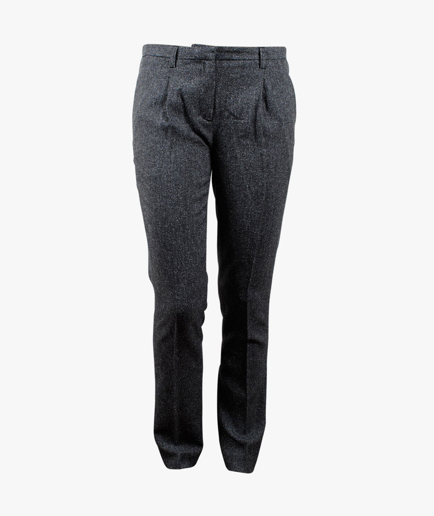Herrenhose Tweedoptik | graumelange