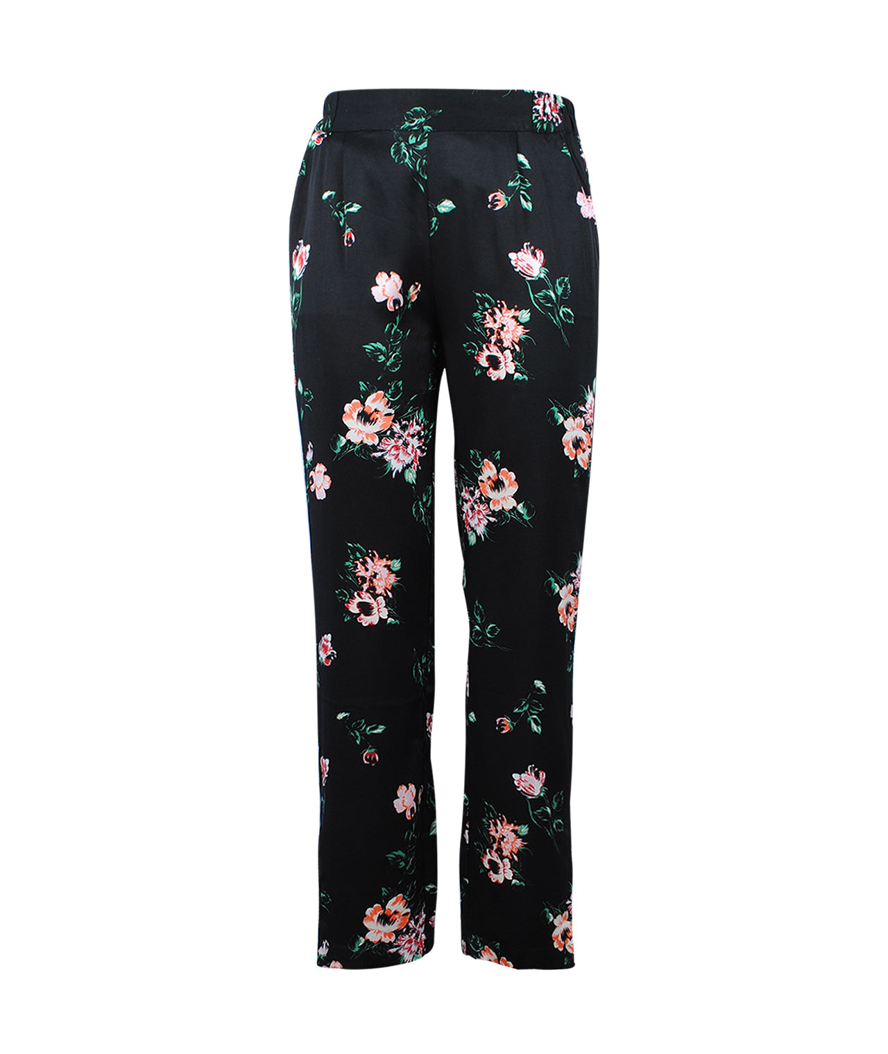 Hose Print Florali | schwarz