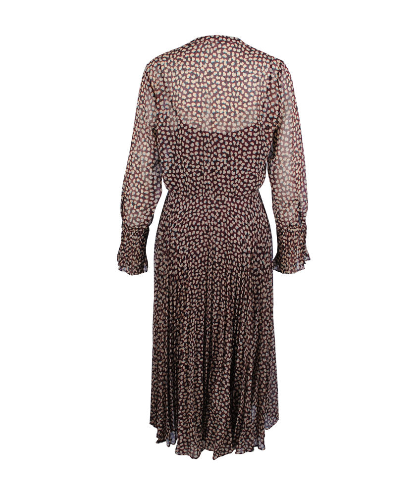 Kleid Print Anita | bordeaux