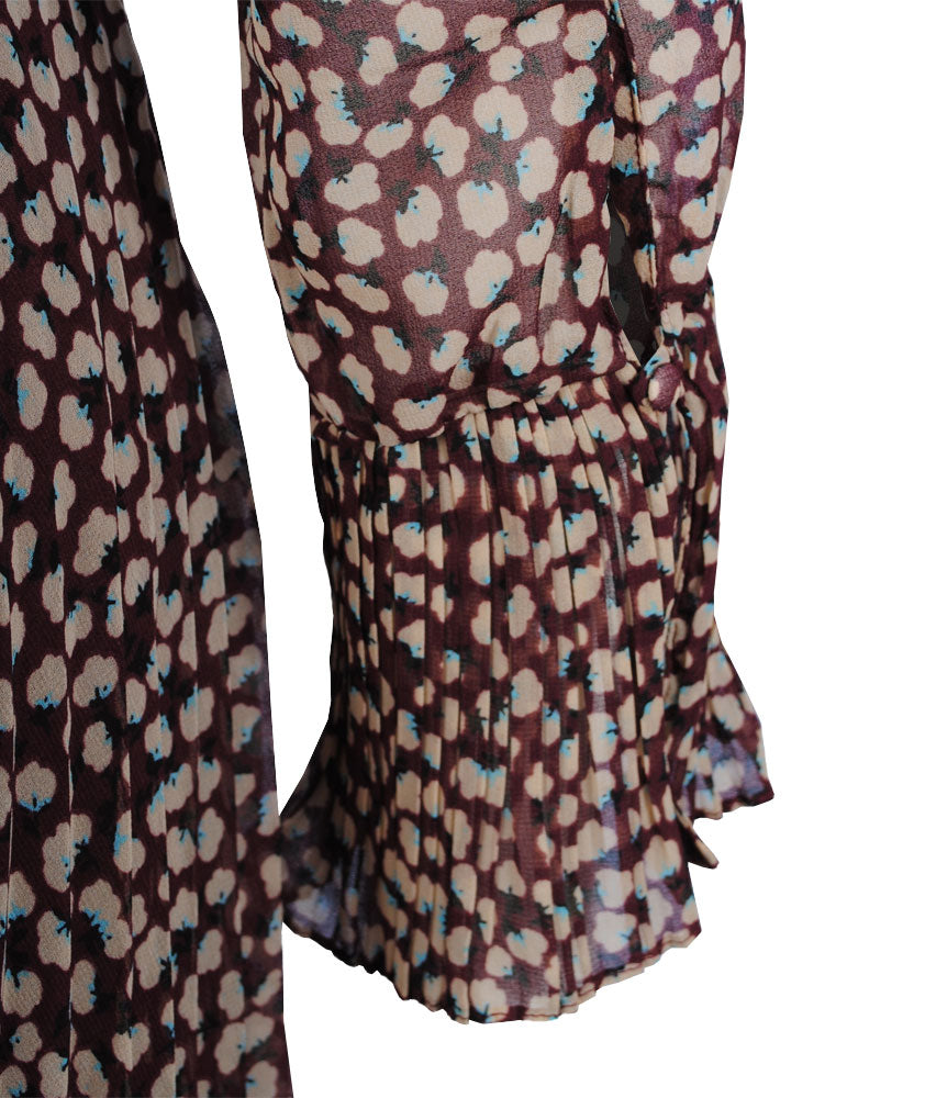 Kleid Print Anita | bordeaux