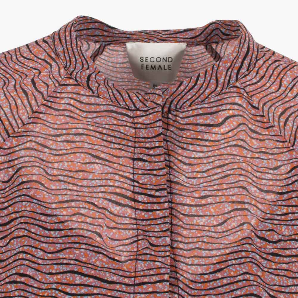 Midikleid Waveprint | multicolor