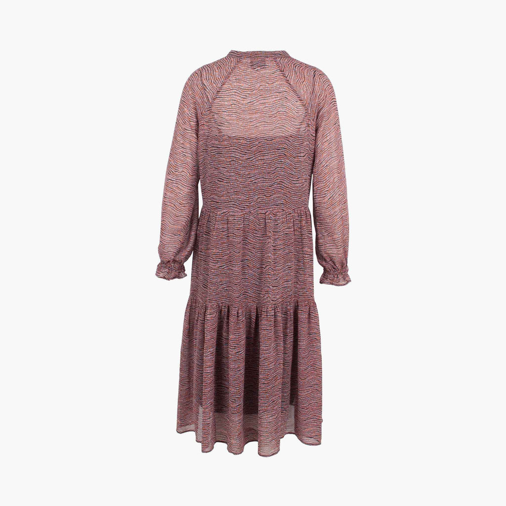 Midikleid Waveprint | multicolor