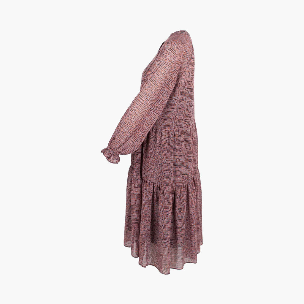 Midikleid Waveprint | multicolor