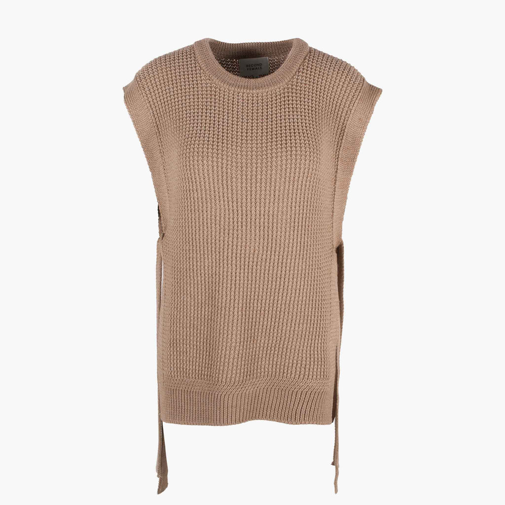 Pullunder Grobstrick | braun