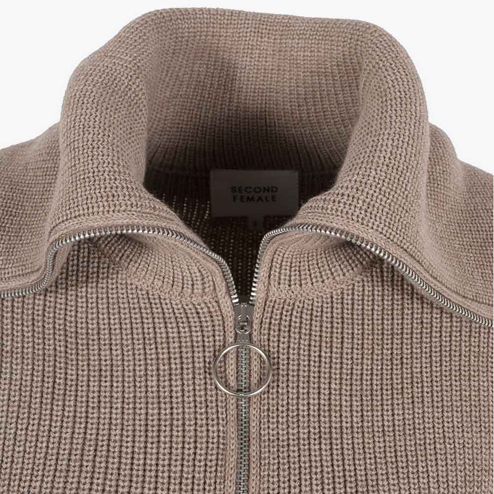 Pullunder Zip | greige
