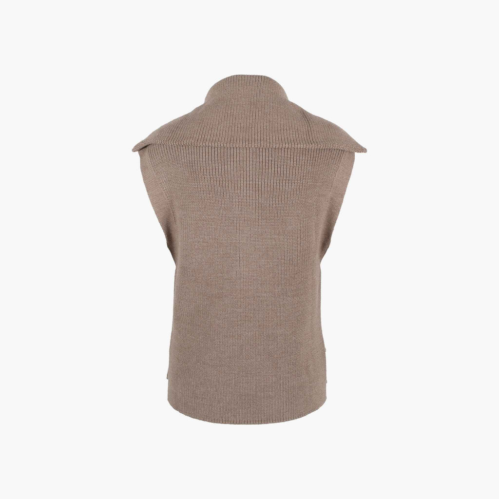 Pullunder Zip | greige