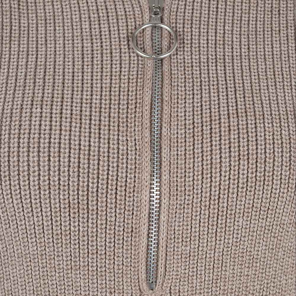 Pullunder Zip | greige