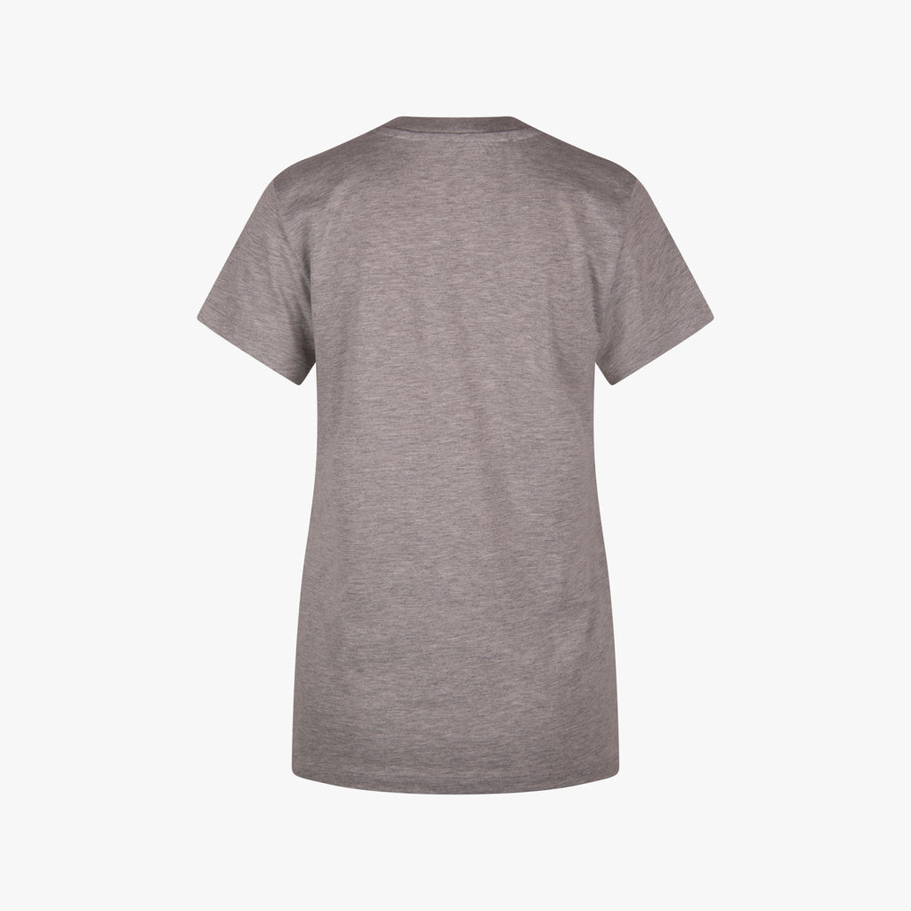 Second Female Rundhals Shirt Frontprint | grau