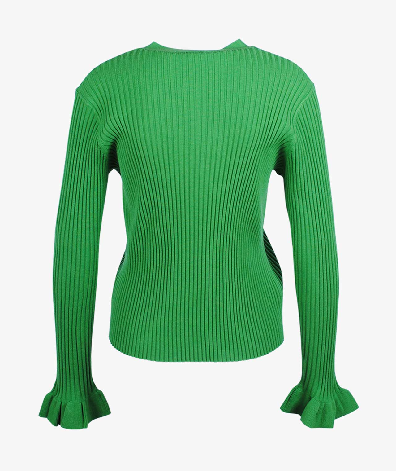 V-Rippenjacke Mariella | grün