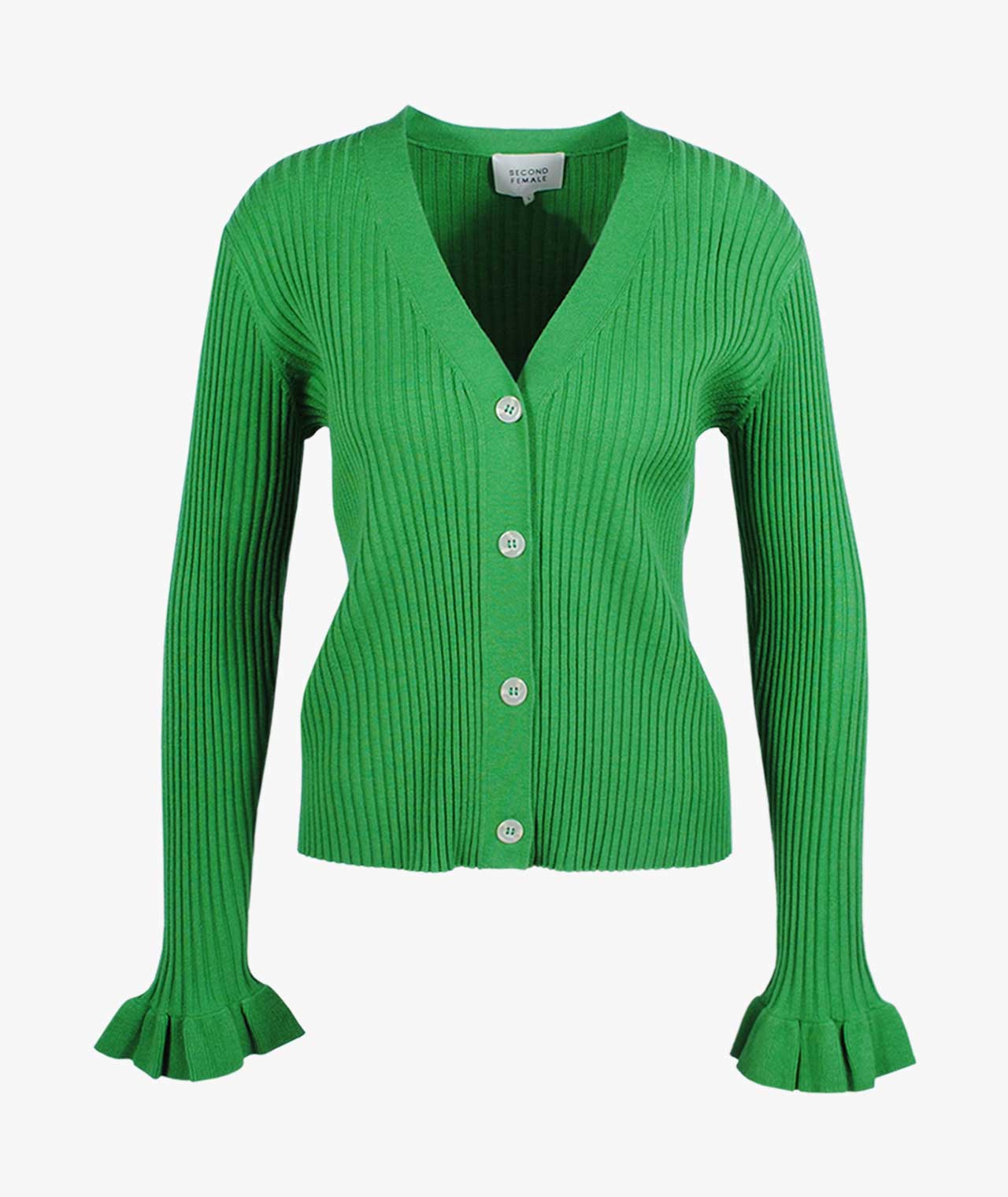 V-Rippenjacke Mariella | grün