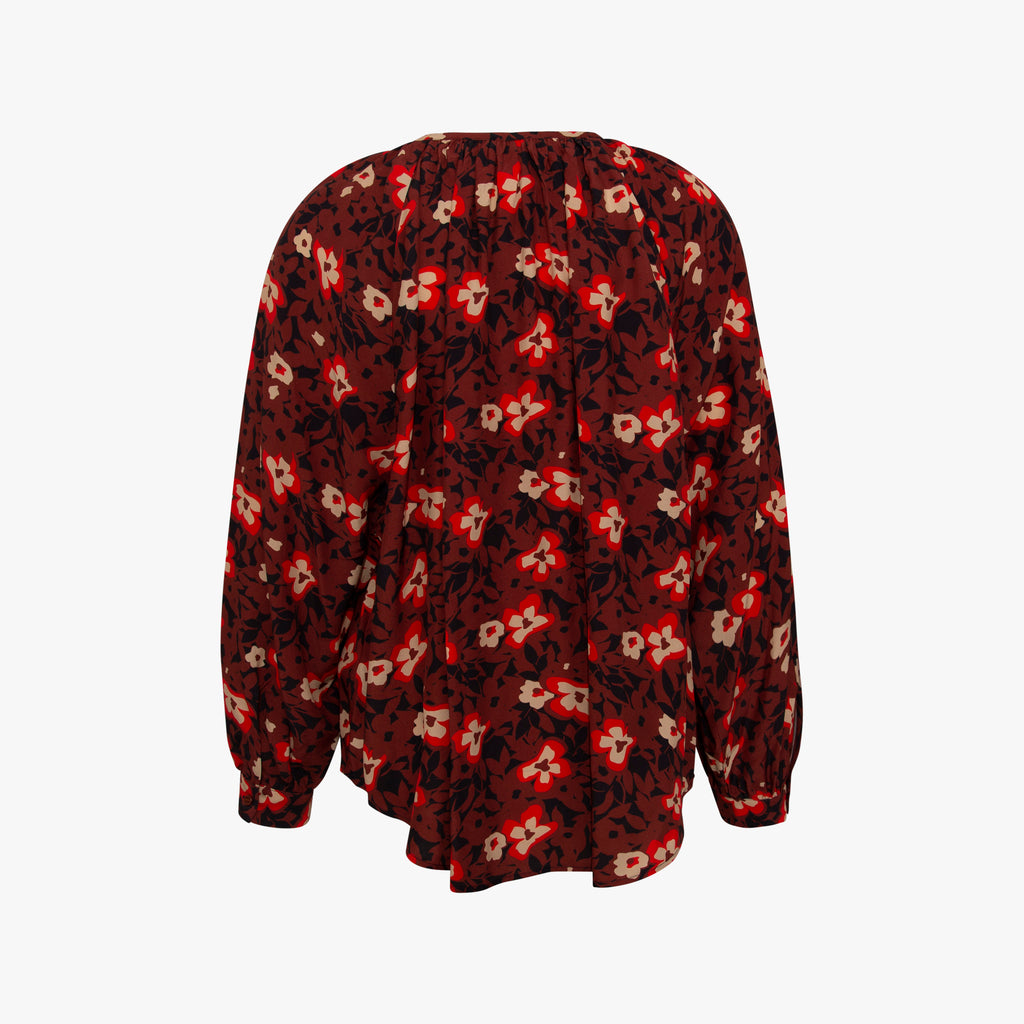 Bluse Fashion Print | braun