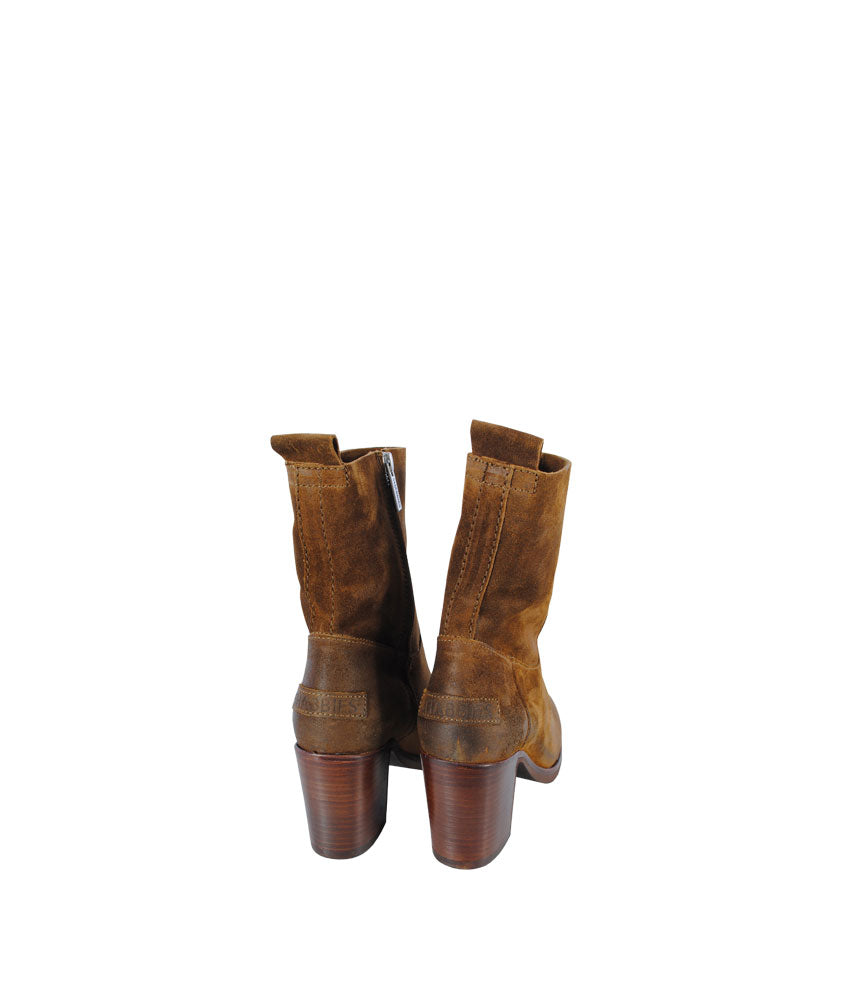 Ankle Boot high waxed | braun