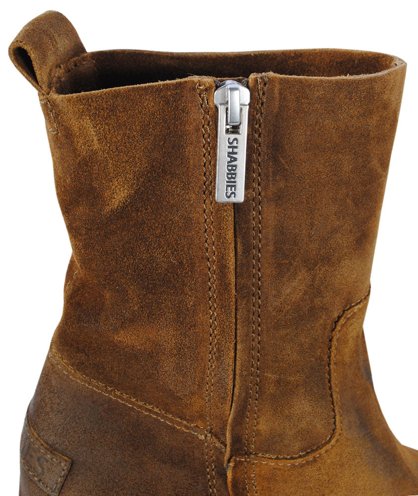 Ankle Boot high waxed | braun