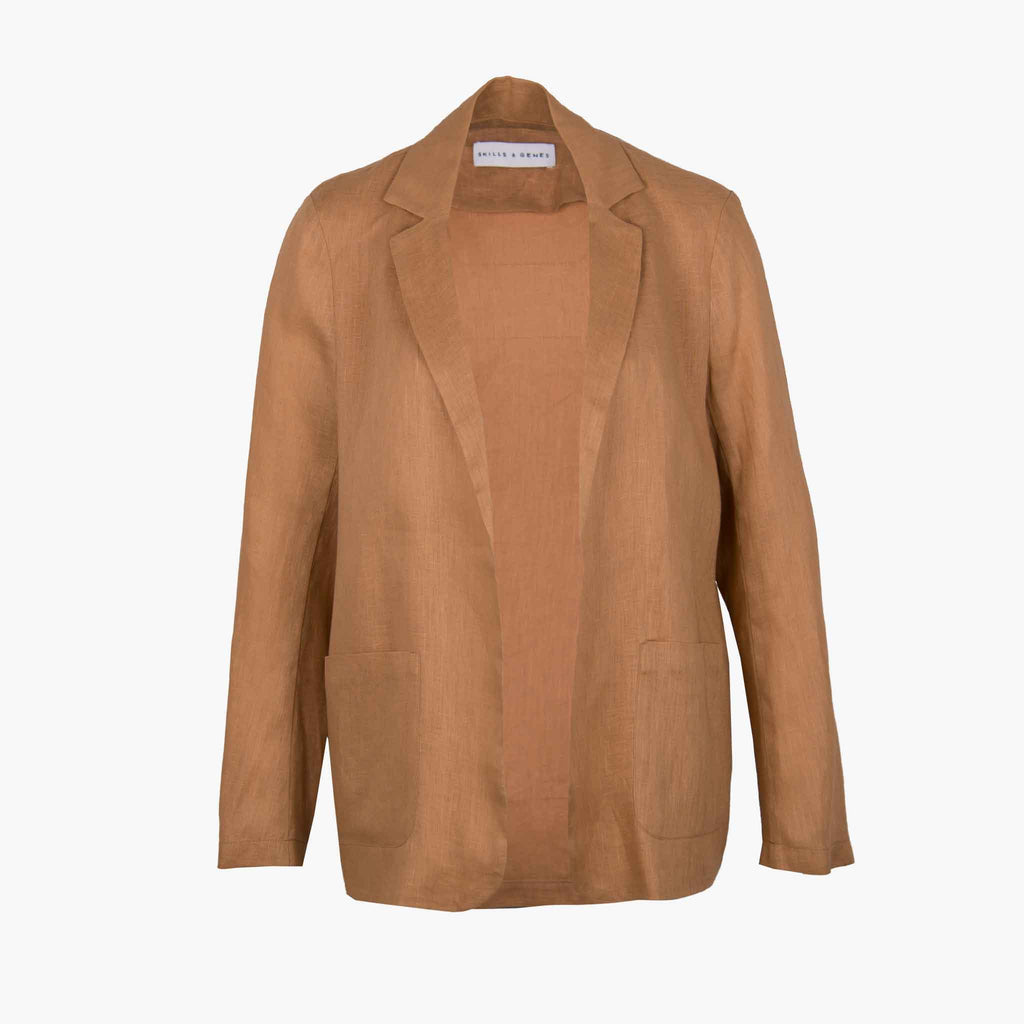 Skills & Genes Blazer Leinen | sand
