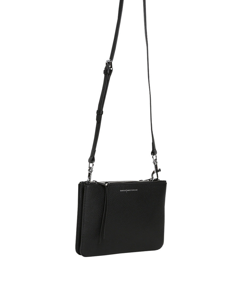 Double Bag Tessel | schwarz
