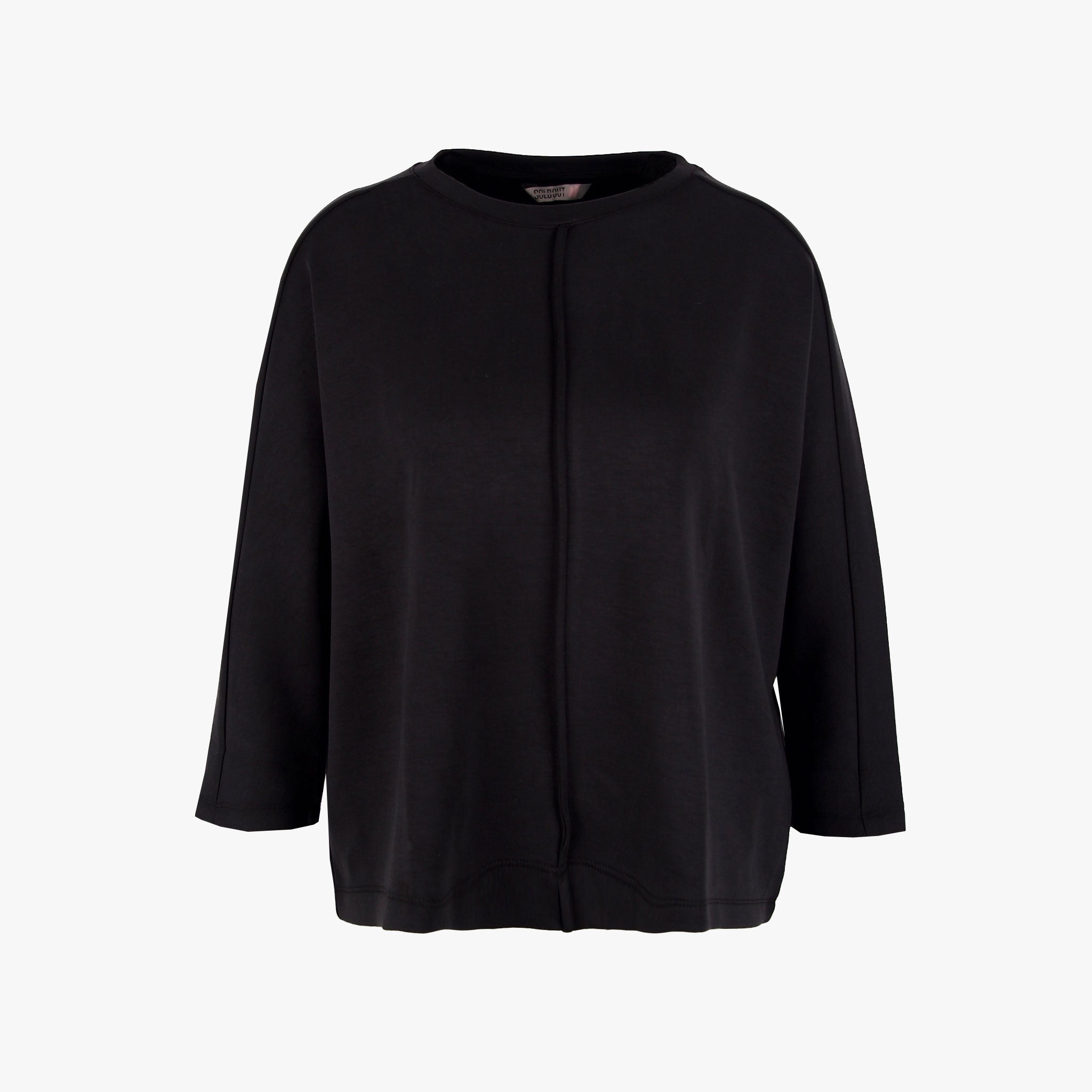 Sold out Sweater Mittelnaht | schwarz