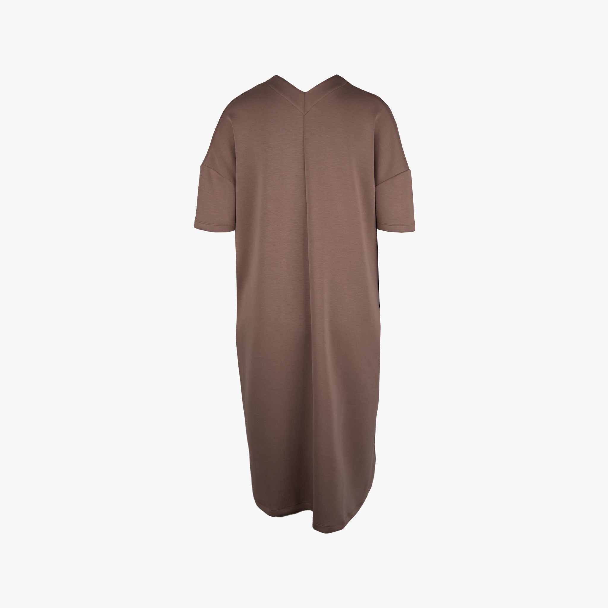 Sold out V-Neck Kleid | taupe
