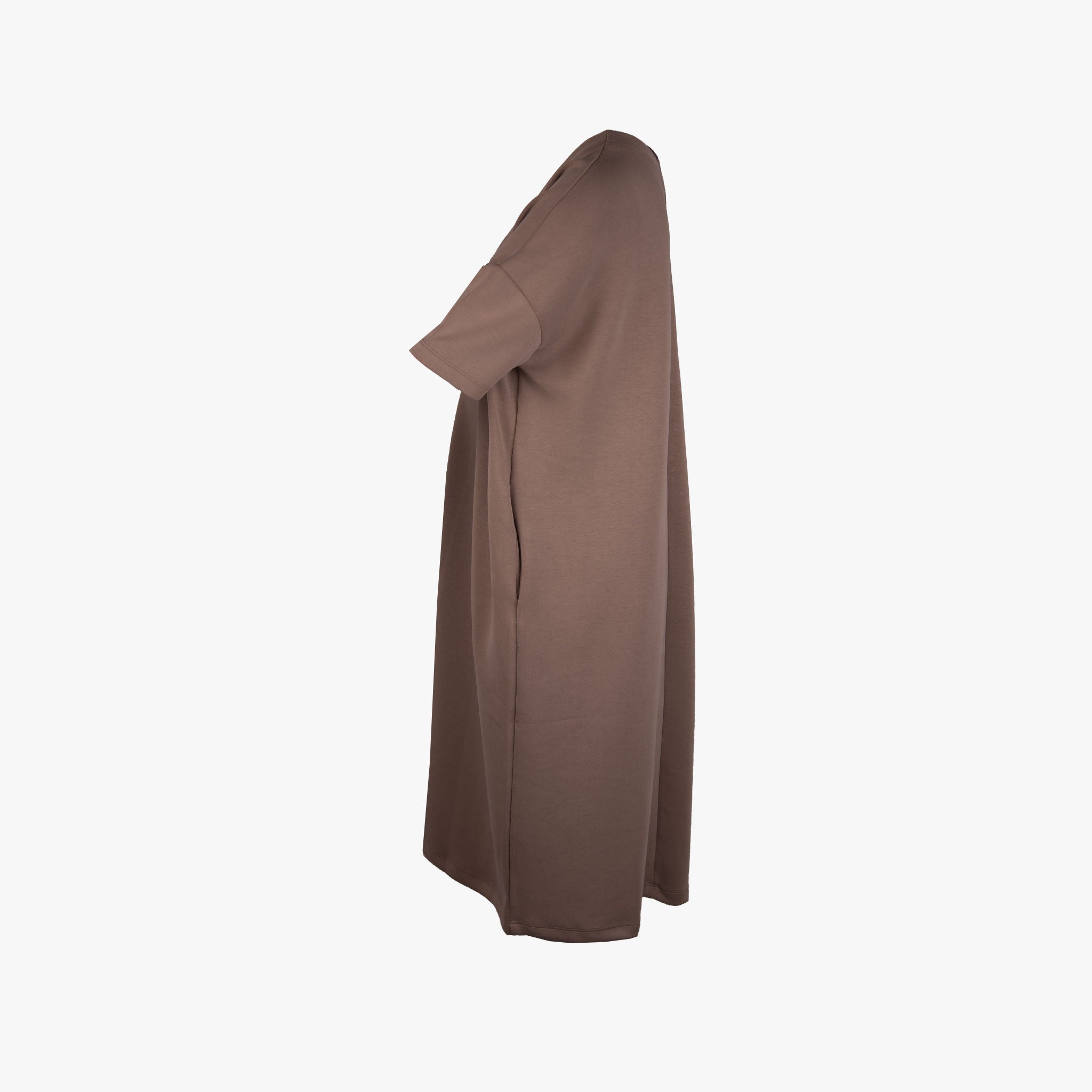 Sold out V-Neck Kleid | taupe